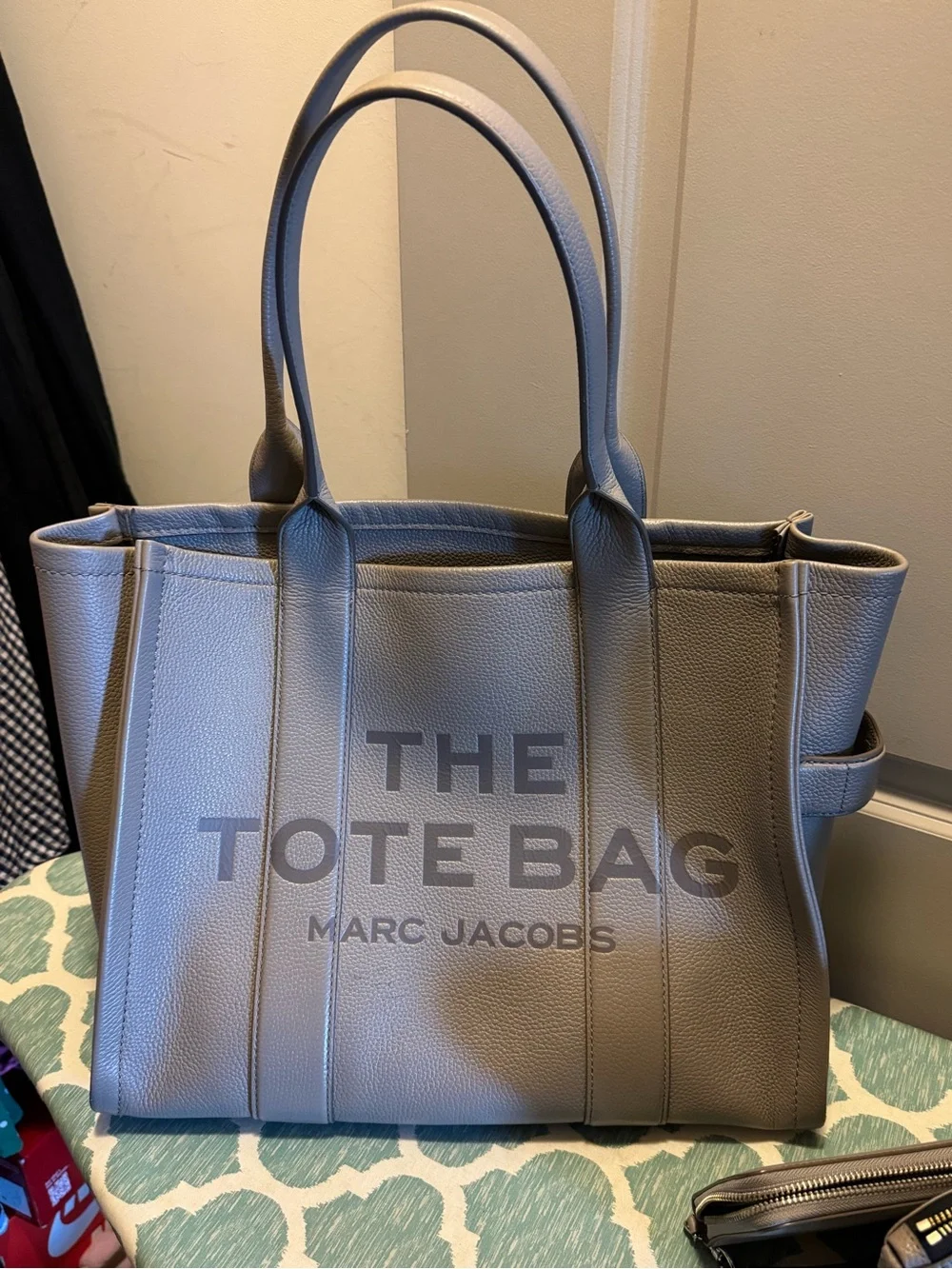 Marc Jacobs Gray 'The Tote Bag' Leather Tote